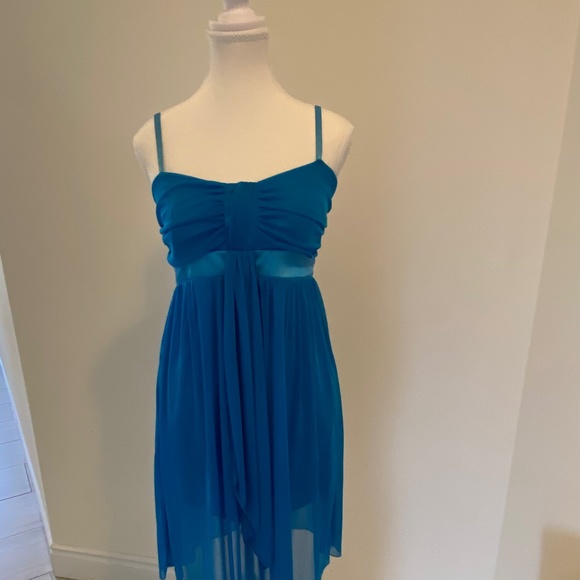 Le Chateau dark teal blue dress - Picture 1 of 3